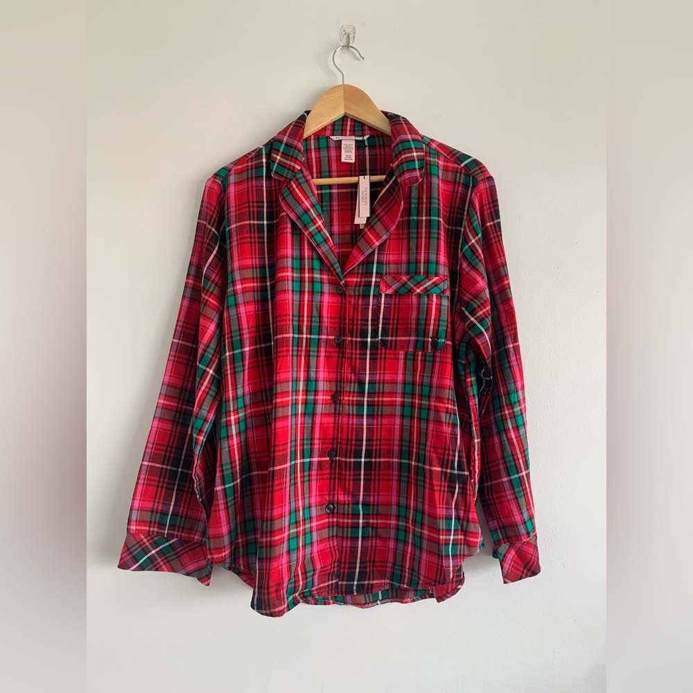 Victorias Secret Flannel Pajama Top